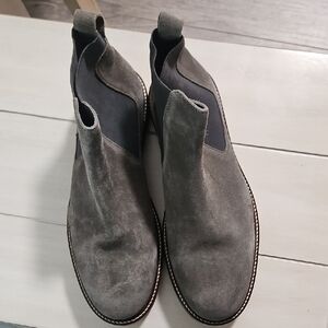 Thomas And Vine Men's Gray Suede Boots Size 9